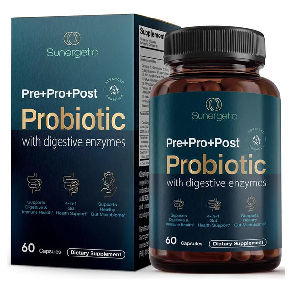 Capsulas De Enzimas Prebioticas Posbioticas Y Digestivas 4 En 1 Para Salud Intestinal