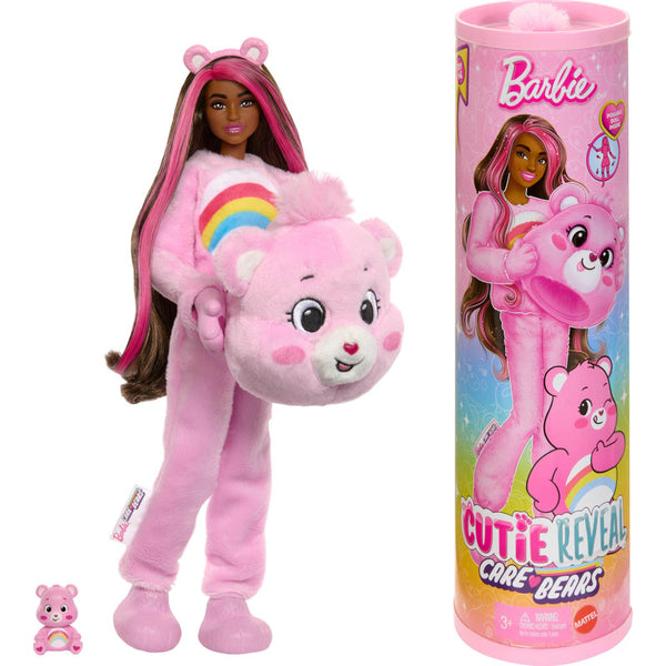 Muñeca Cutie Reveal Care Bears Disfraz de Oso con 10 Sorprendentes Accesorios para Niños