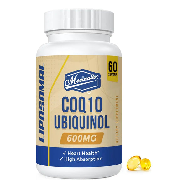 Capsulas Blandas Ubiquinol 600 Mg Potente Apoyo Cardiaco Y Energetico
