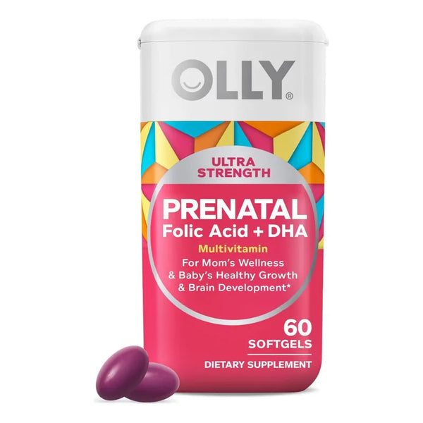 Capsulas Blandas Prenatales Olly Multivitaminicas Con Dha Crecimiento Saludable