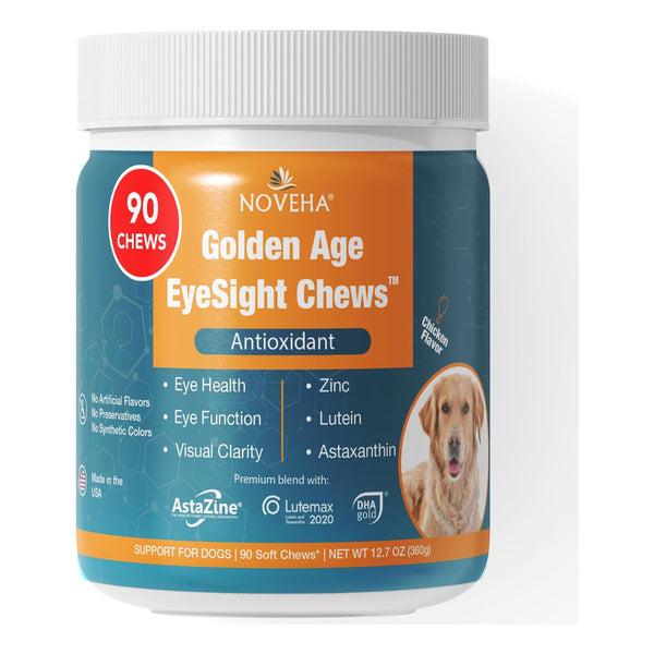 Suplemento Ocular Noveha Golden Age 90 Masticables Para Perros