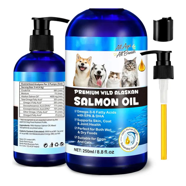 Aceite De Salmón De Alaska Para Perros Con Omega 3 Ácidos Gr - Imagen 1