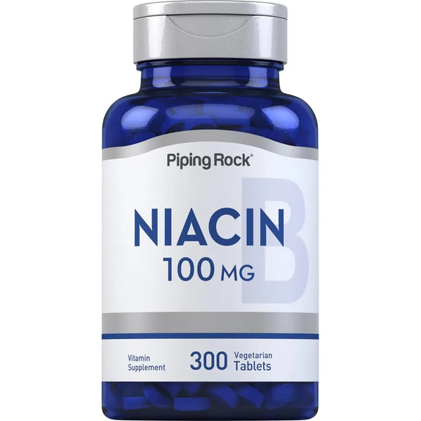 Niacina 100 Mg 300 Tabletas Vegetarianas Sin Gluten Para Un Corazón Saludable