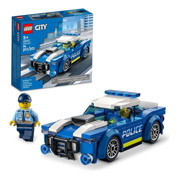 Coche Policía Lego Con Minifigura Juguete Para Niños Desde 5 Años