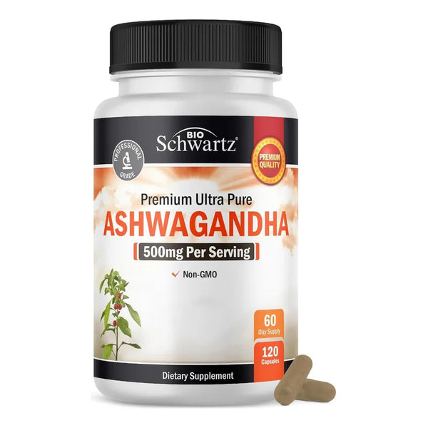 Capsulas De Ashwagandha 500 Mg Extra Fuertes 60 Unidades Mejora Tu Bienestar
