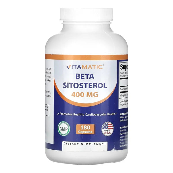 Beta Sitosterol 400 Mg 180 Cápsulas Mejor Salud Cardiovascular