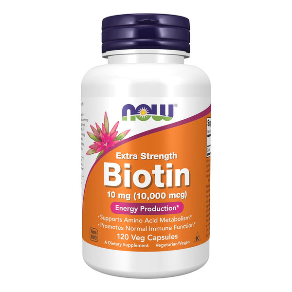 Biotina 10000 Mcg Extra Fuerza Cabello Piel Y Uñas 120 Cap Vegano