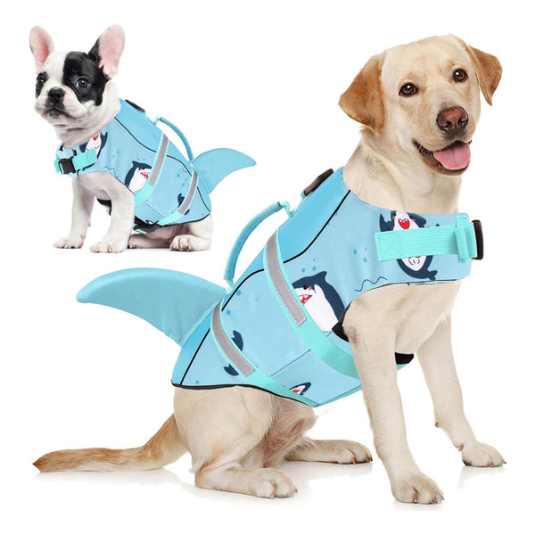 Chaleco Salvavidas Para Perros Aofitee Con Asa De Rescate Y Diseño Estilizado
