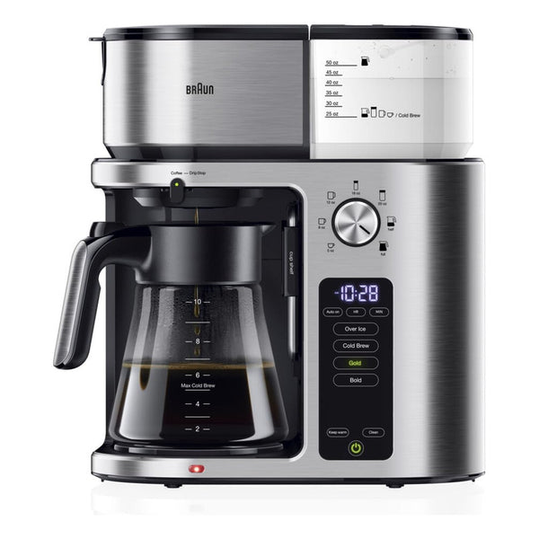 Cafetera Braun Multiserve Plus Kf9270si Acero Inoxidable Cafetera 7 Tamaños