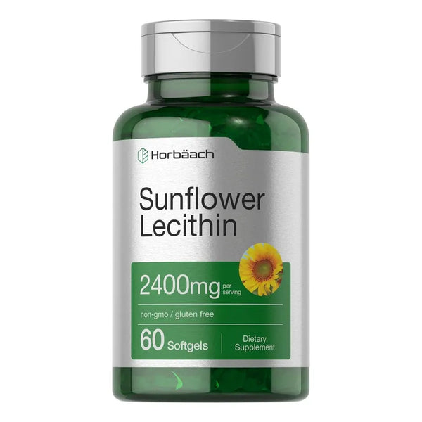Capsulas Blandas De Lecitina De Girasol 2400 Mg Sin Gluten Horbaach