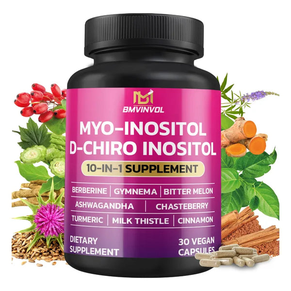 Suplemento De Inositol Myo Inositol D Chiro Berberina Canela Ashwagandha