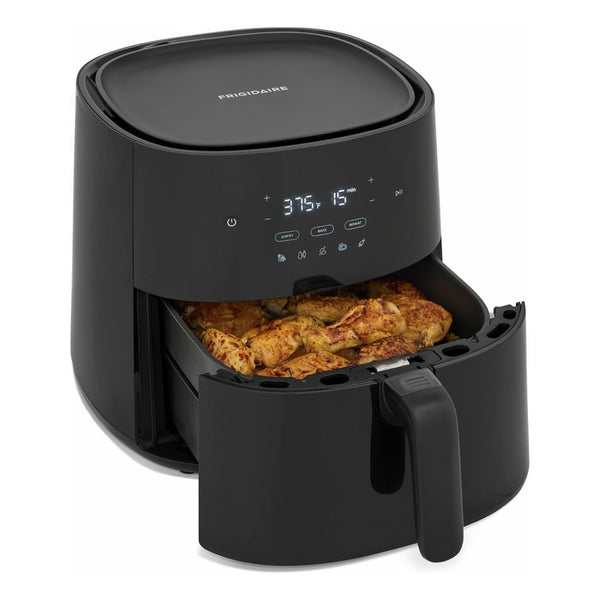 Air Fryer Frigidaire 3 En 1 Negra 5 Recetas Freír Hornear Recalentar