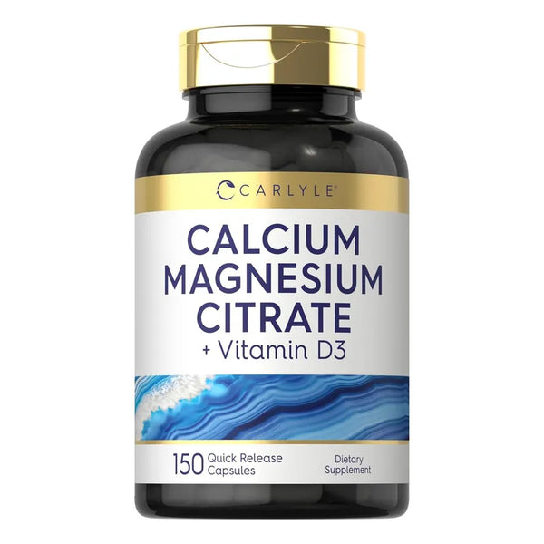 Cápsulas De Citrato De Calcio Y Magnesio Con Vitamina D3 Carlyle Suplemento Sin Gluten