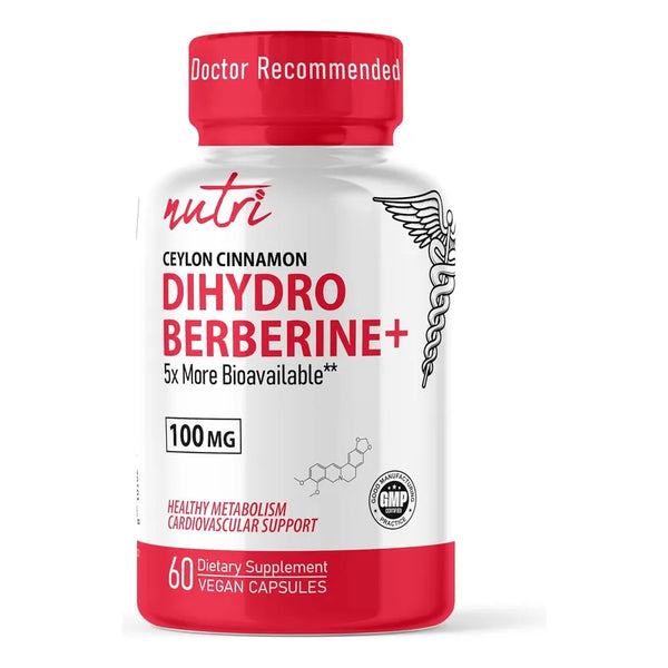 Dihidroberberina 100 Mg 60 Cápsulas Con Canela De Ceilán Potencia Y Salud