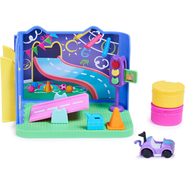 Gabby’s Dollhouse Sala De Juegos Carlita Purr-ific Con Coche Accesorios