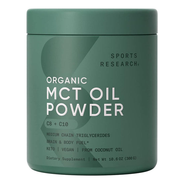 Aceite Mct En Polvo Cocos Organicos 300gr Energía Natural Keto Friendly