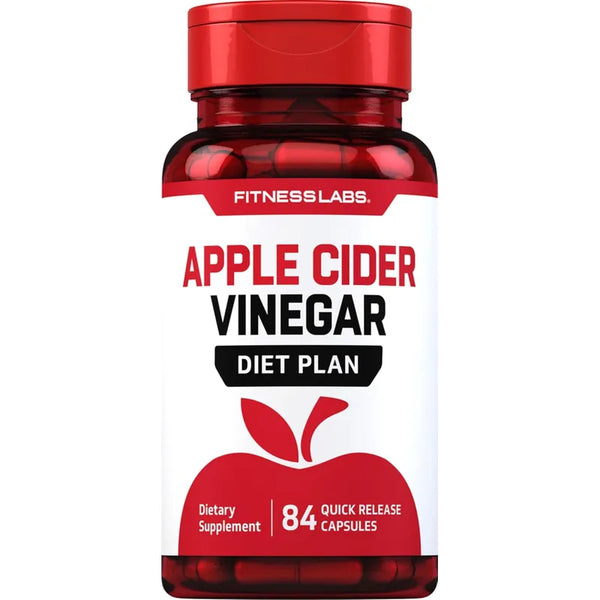 Capsulas De Vinagre De Sidra De Manzana Fitness Labs 84 Unidades Mejoran Bienestar