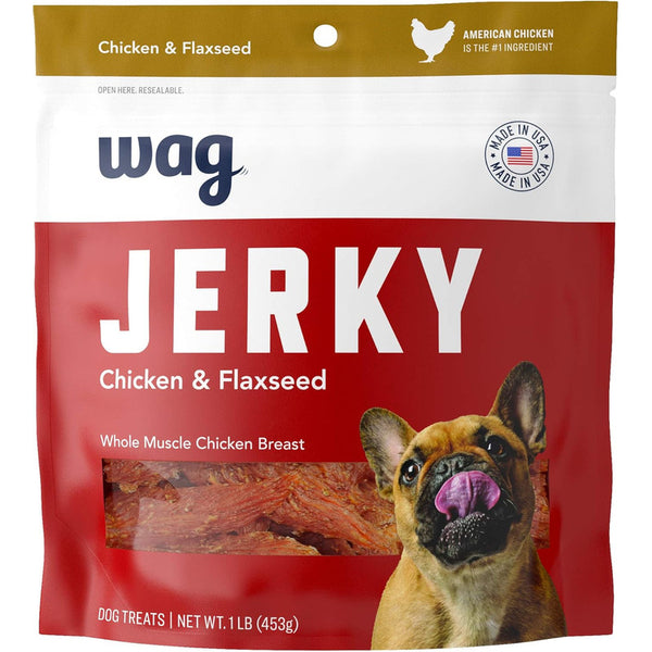 Snack Para Perro Wag Jerky Sabor Pollo De Músculo Entero Saludable Y Natural