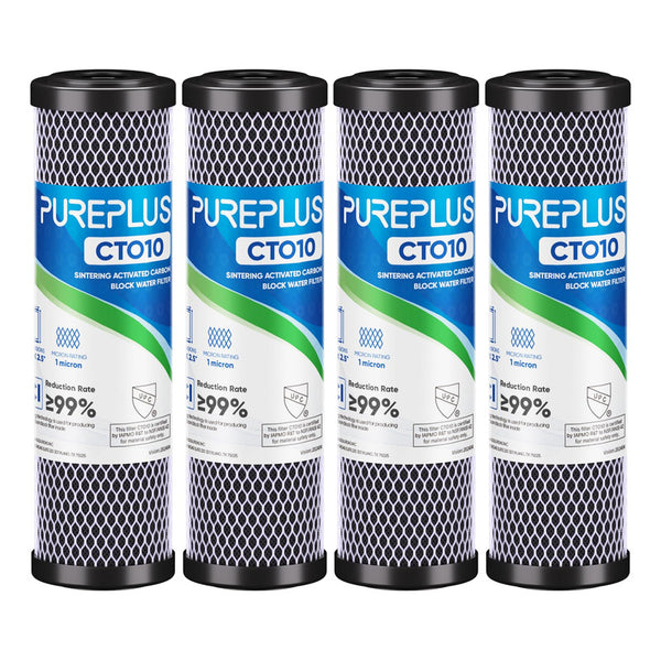 Cartucho De Filtro De Agua Pureplus 1 Micrón 2,5 X 10 Pulgadas Paquete De 4