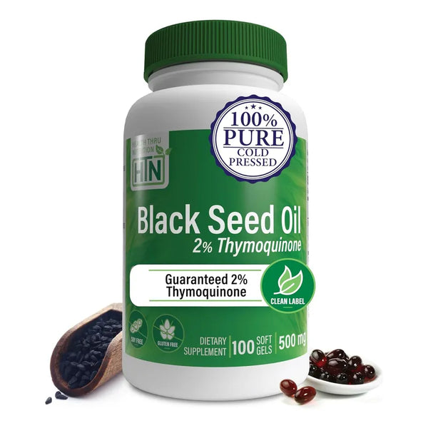 Aceite De Semillas De Negro Comino 500 Mg Primera Prensado