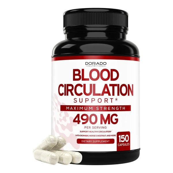 Capsulas Circulacion Sanguinea Dorado Nutrition 150 Unidades Vegano