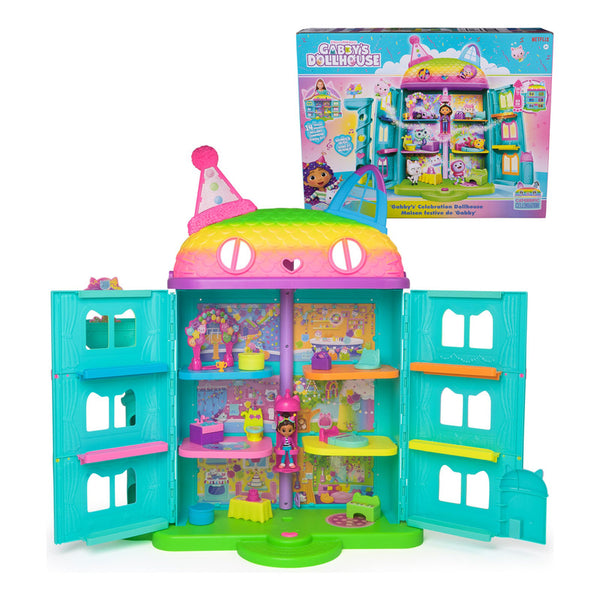 Casa de Muñecas Gabbys Dollhouse 15 Piezas Con 10 Sonidos y Accesorios Divertidos