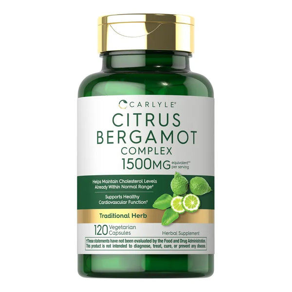 Bergamota Citrica Complejo 1500 Mg 120 Capsulas Suplemento Saludable
