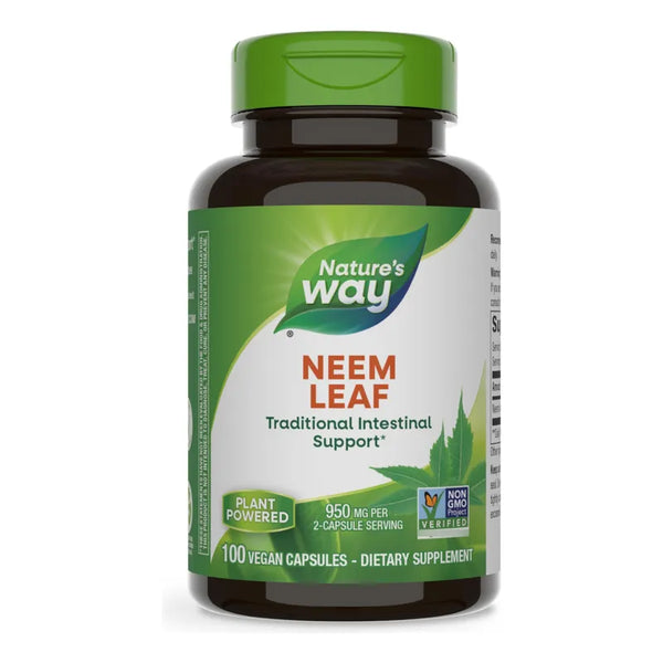 Hoja De Neem Premium 950 Mg 100 Capsulas Sin Gluten Veganas