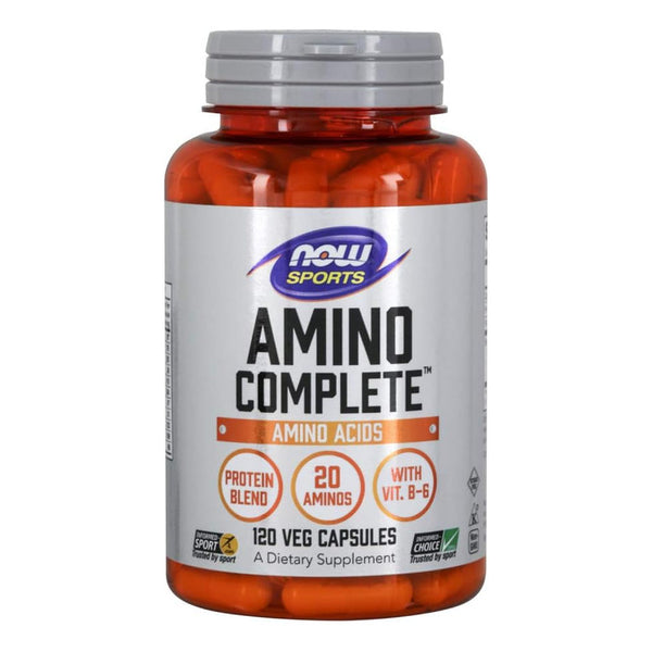 Amino Complete Con Vitamina B6 120 Cápsulas Now Sports Para Energía