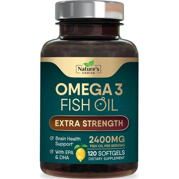 Aceite Pescado Omega 3 Triple Fuerza 2400 Mg Suplemento Salud
