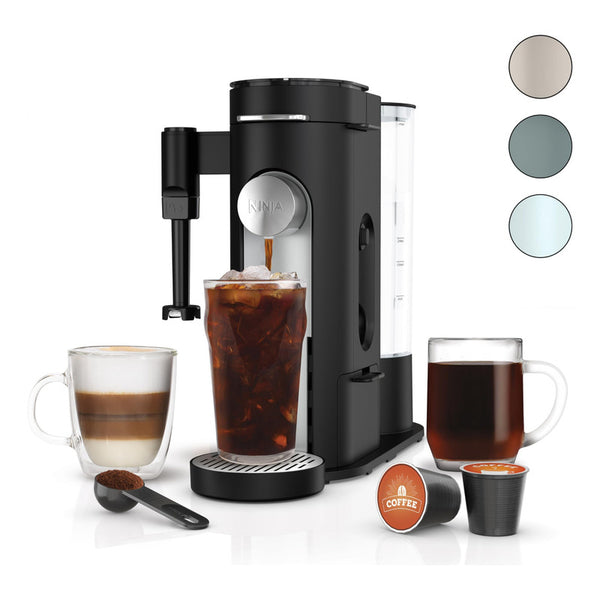 Cafetera Ninja Pb051 De Una Sola Porcion Con 7 Tamaños Y Espumador
