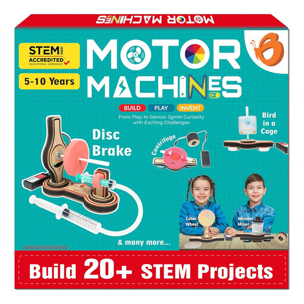 Kit de Ciencia Motor Eléctrico Jumbo Butterfly EduFields +20 Experimentos STEM para Niños