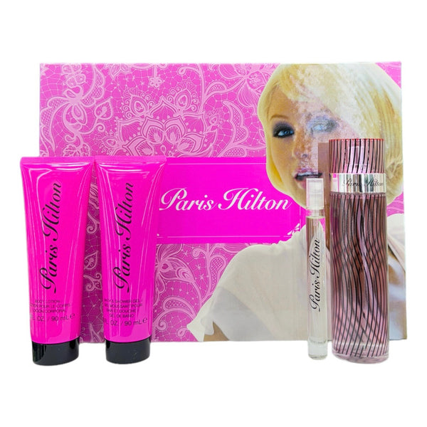 Perfume Set Paris Hilton X4pz Elegancia Y Glamour Para Mujeres