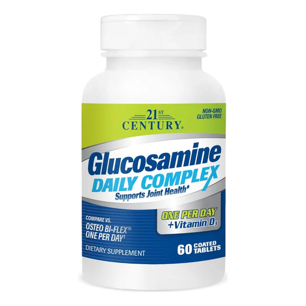 21st Century Glucosamine Daily Complex Plus D Tabletas Salud Articular Y Ósea