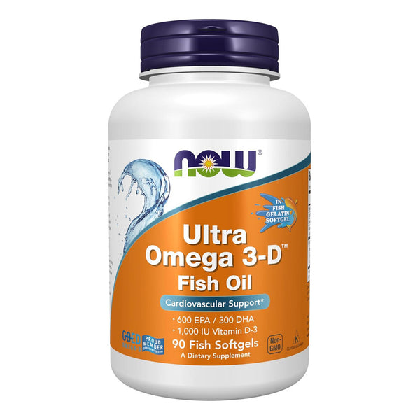 Aceite De Pescado Omega 3d Now Ultra Omega 3-D Con Vitamina D Con Apoyo Cardiovascular