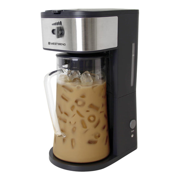 Cafetera Y Tetera Helada West Bend Negra 275 Cuartos De Galon Con Sabor Personalizado