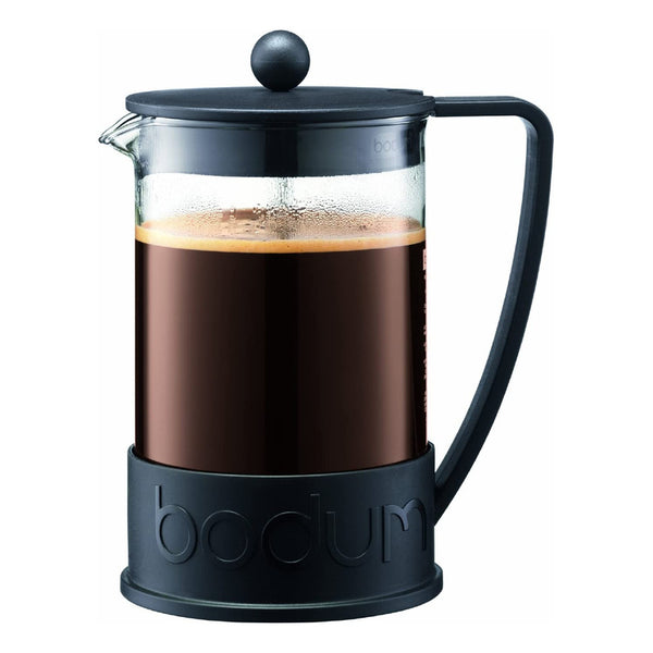 Cafetera Bodum Brazil French Press 1.5 L Negra Experiencia De Sabor Auténtico