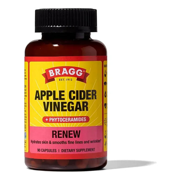 Cápsulas Vinagre De Sidra De Manzana Bragg 750mg Hidratación Y Peso