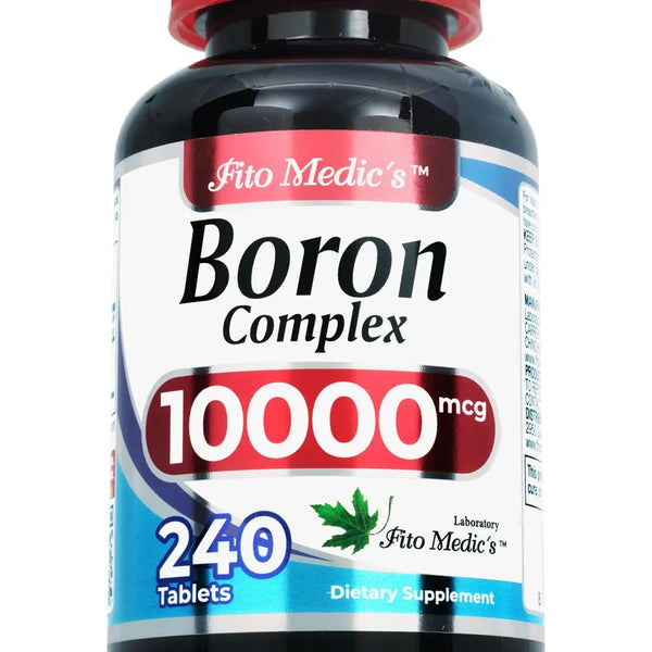 Boro 10 Mg 240 Porciones Fito Medics Suplemento Alta Absorcion