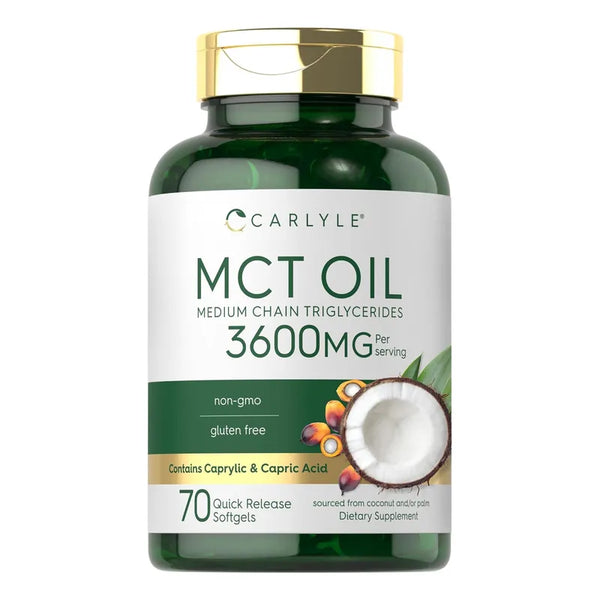 Cápsulas De Aceite Mct Carlyle 3600 Mg Energía Y Bienestar