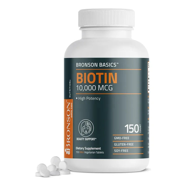 Biotina Para Cabello Piel Uñas 10000 Mcg 150 Tablet Calidad Premium