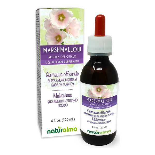 Tintura Natural De Malvavisco Extracto Liquido Vegano Ayuda Natural Sin Alcohol