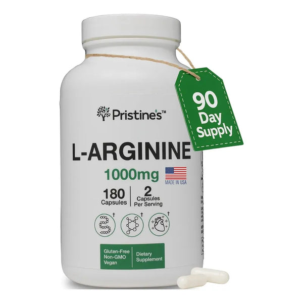 Capsulas De Arginina 1000 Mg Apoyo Flujo Sanguineo
