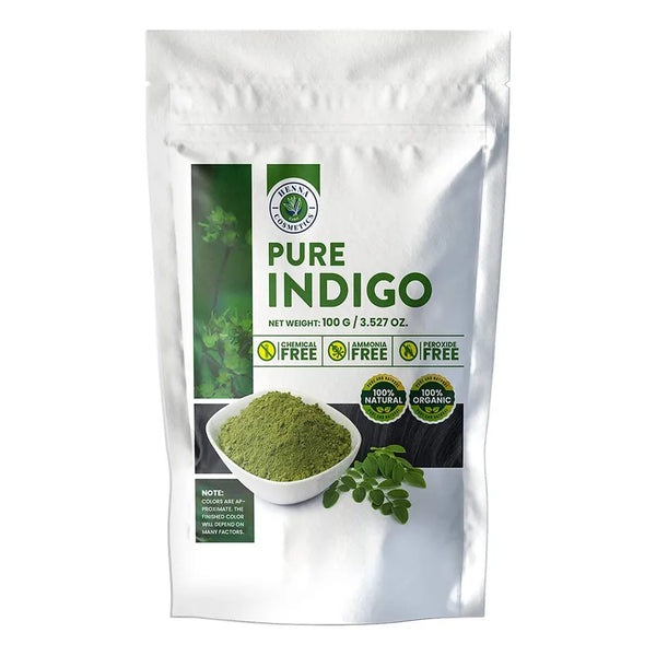 Tinte Orgánico Para Cabello Negro Con Polvo De Henna