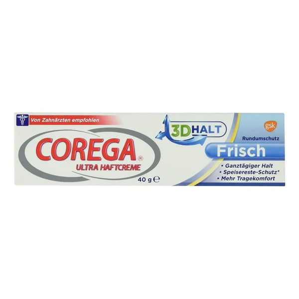 Crema Adhesiva Para Dentaduras 40g Fresca Calidad Alemana Larga Duracion