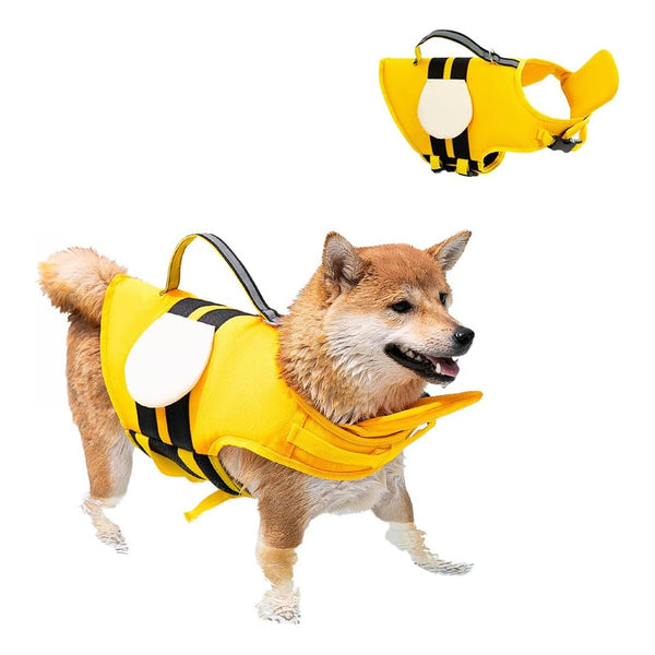 Chaleco Salvavidas Para Perros Diseño Abeja Seguridad Flotabilidad