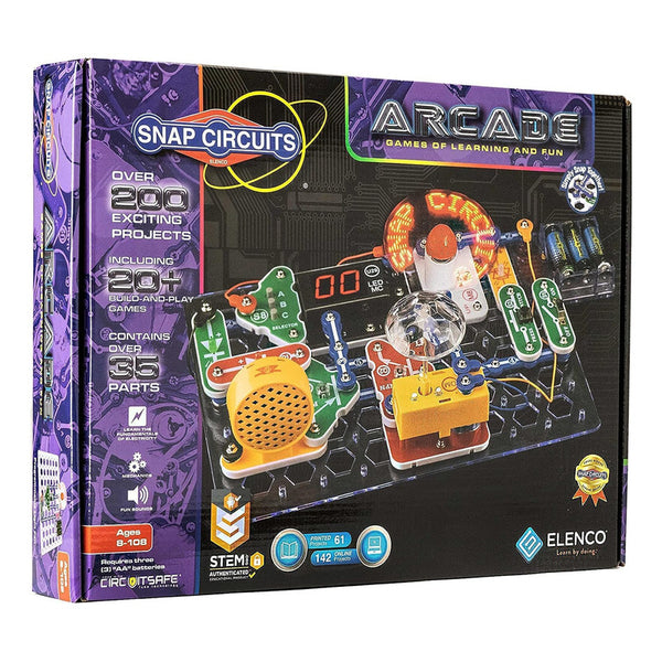 Juego Educativo Snap Circuits Arcade SCA-200 para Niños +8 Circuitos Eléctricos y Proyectos Interactivos