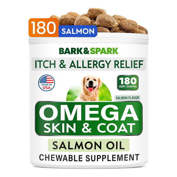 Omega 3 Para Perros 180 Golosinas Aceite De Pescado Salud BARK&SPARK