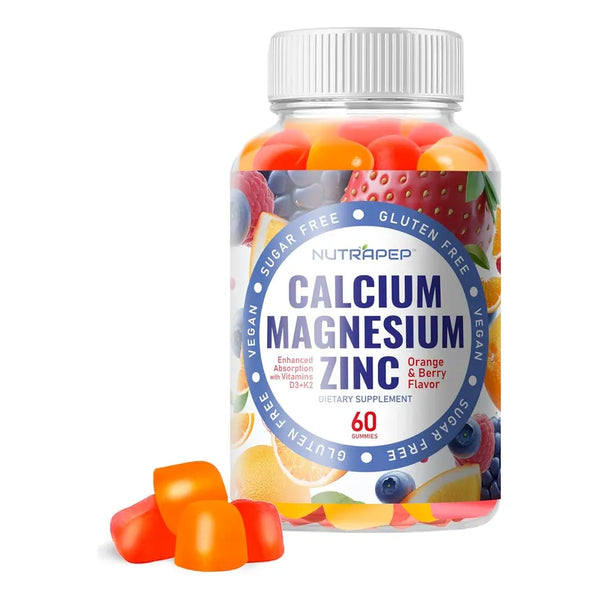 Gomitas De Calcio Magnesio Zinc Vitaminas D3 K2 Rápida Absorción