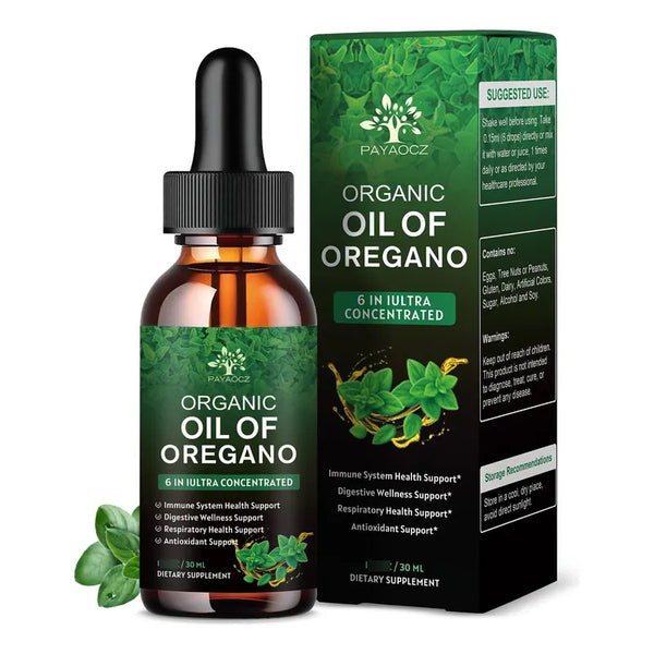 Aceite Orgánico De Orégano Y Tomillo Con Cúrcuma Bienestar Natural